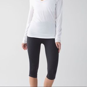 Lululemon In The Flow Crop Leggings Deep Coal 6